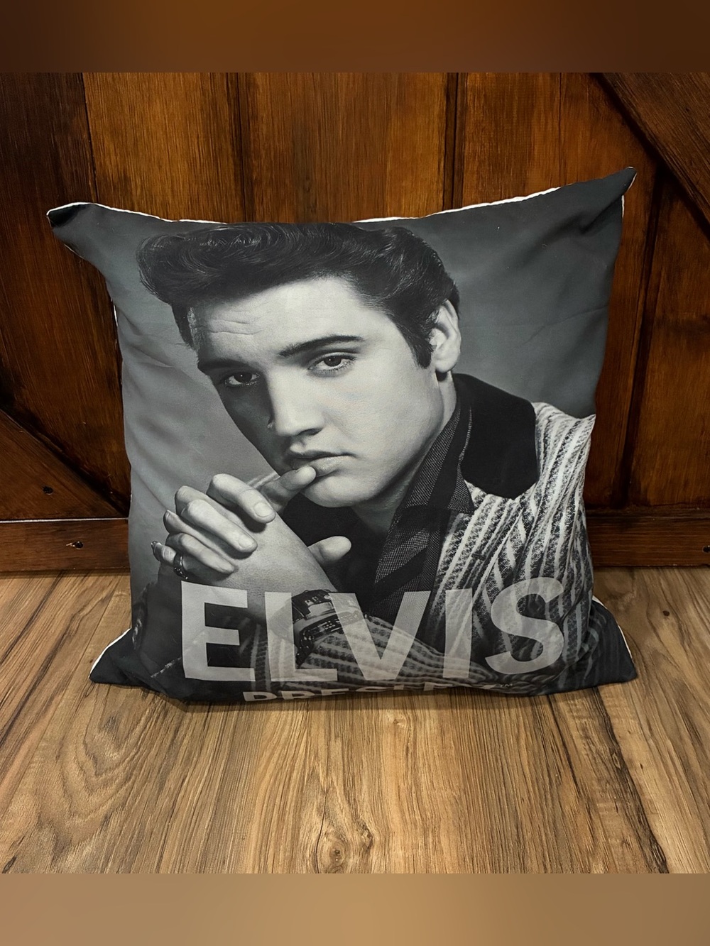 Elvis Presley square throw pillow